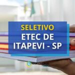 Aberto processo seletivo para docentes na Etec de Itapevi – SP