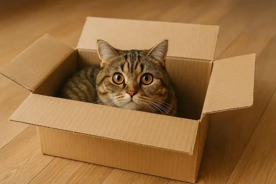 Por que os gatos preferem caixas de papelão?